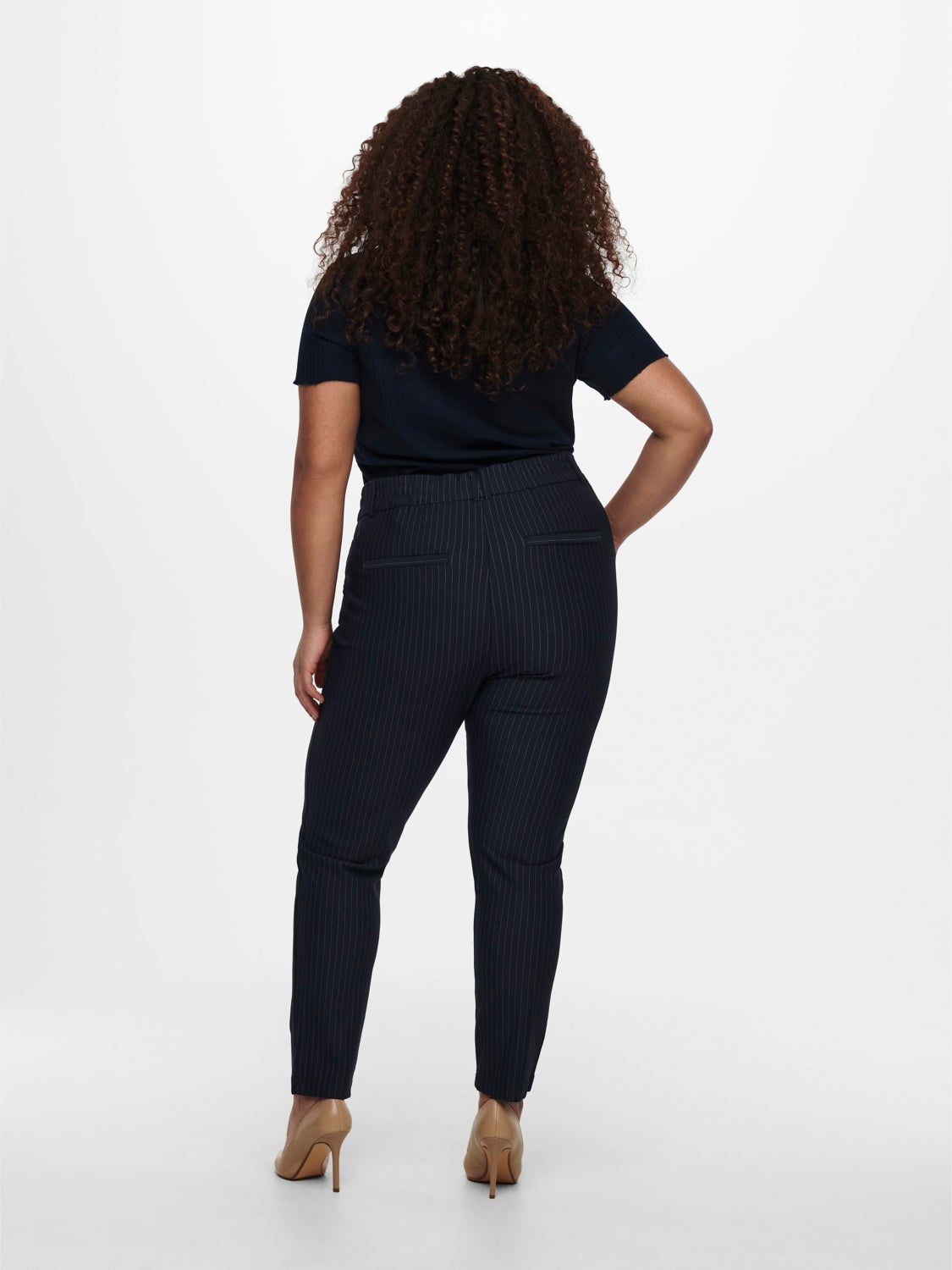 Curvy pinstriped Trousers