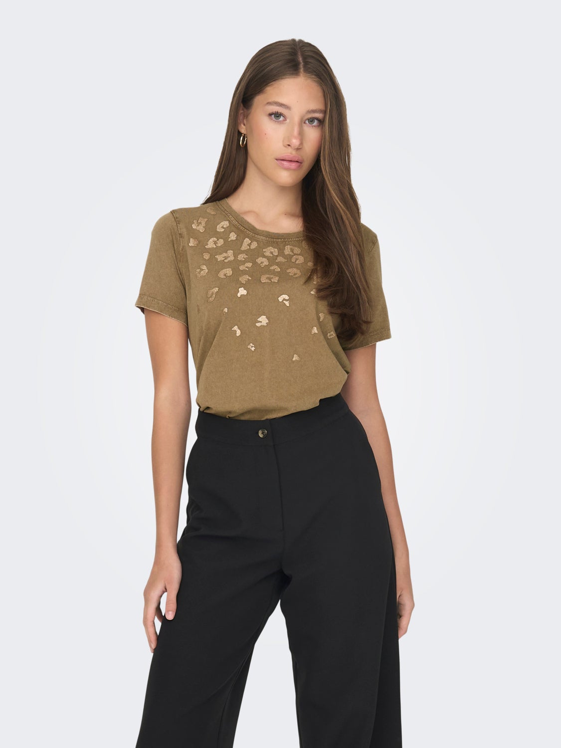 o-neck t-shirt with print