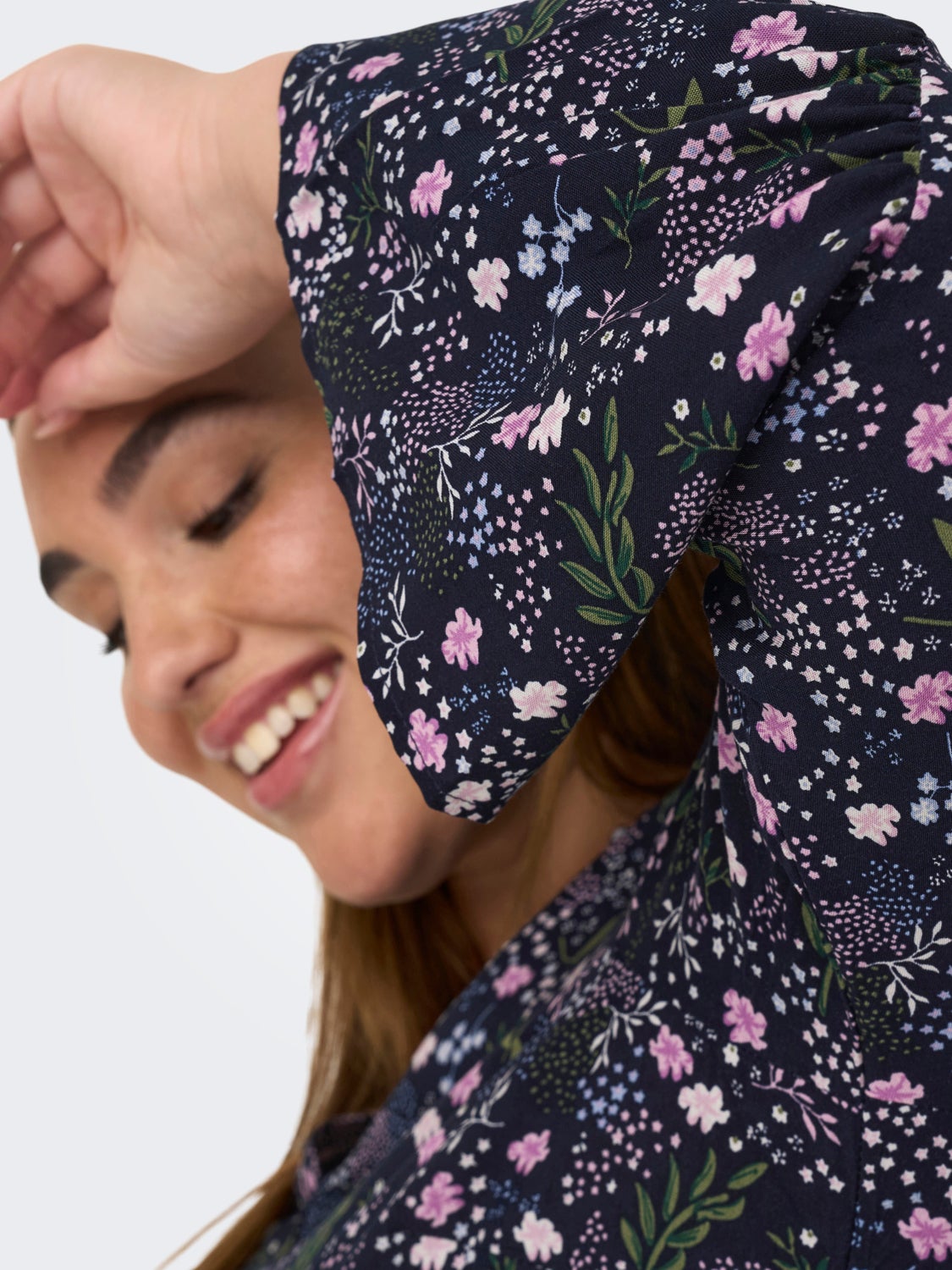 Curvy 3/4 Sleeve Tunic viscose Dress