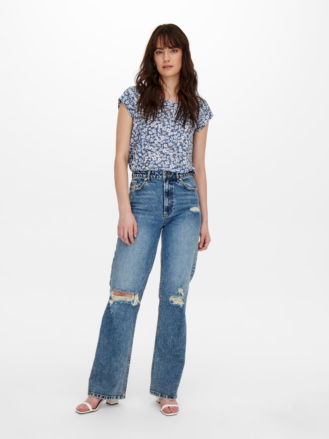 Printed Short Sleeved Top