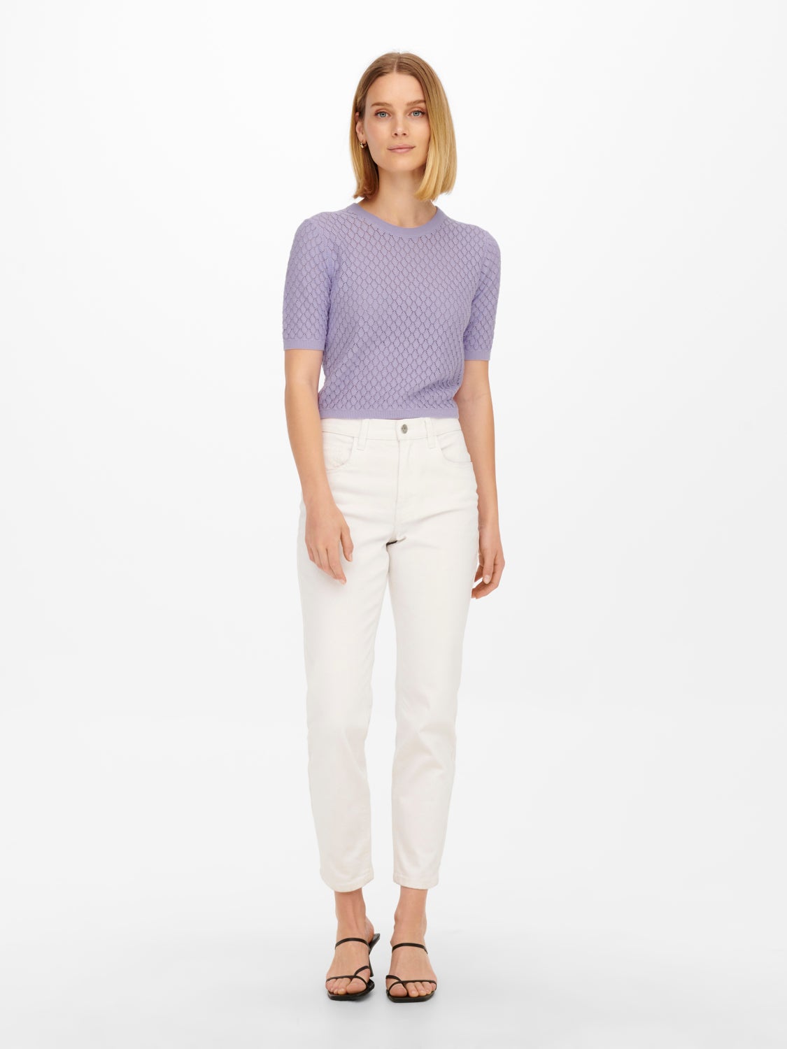 Short sleeved Knitted Pullover