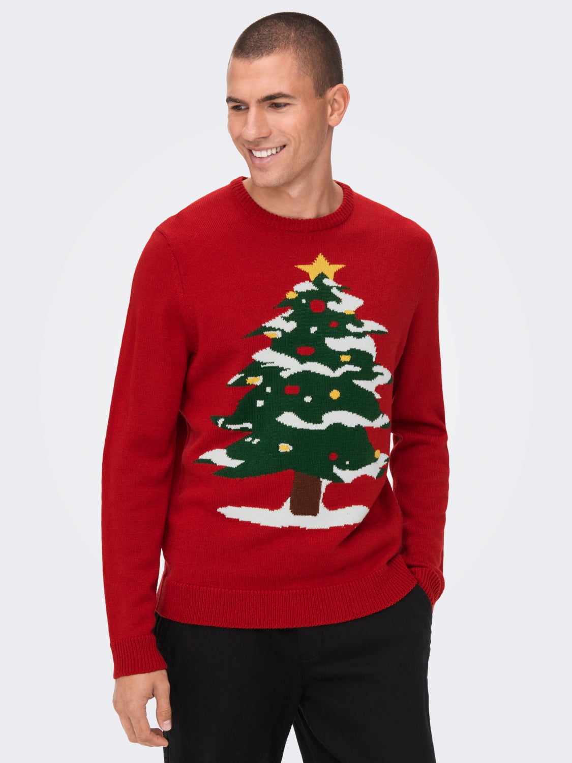 Christmas knitted pullover
