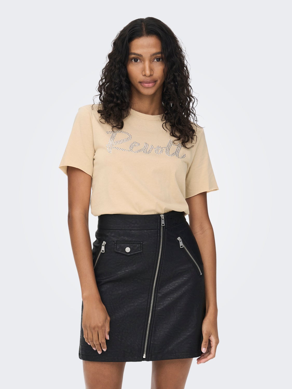 Printed studs T-shirt