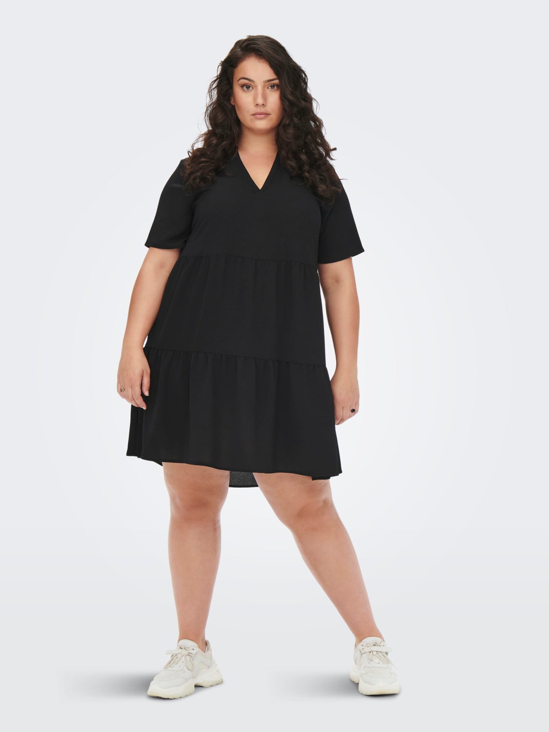 Curvy 2/4 Sleeve Dress