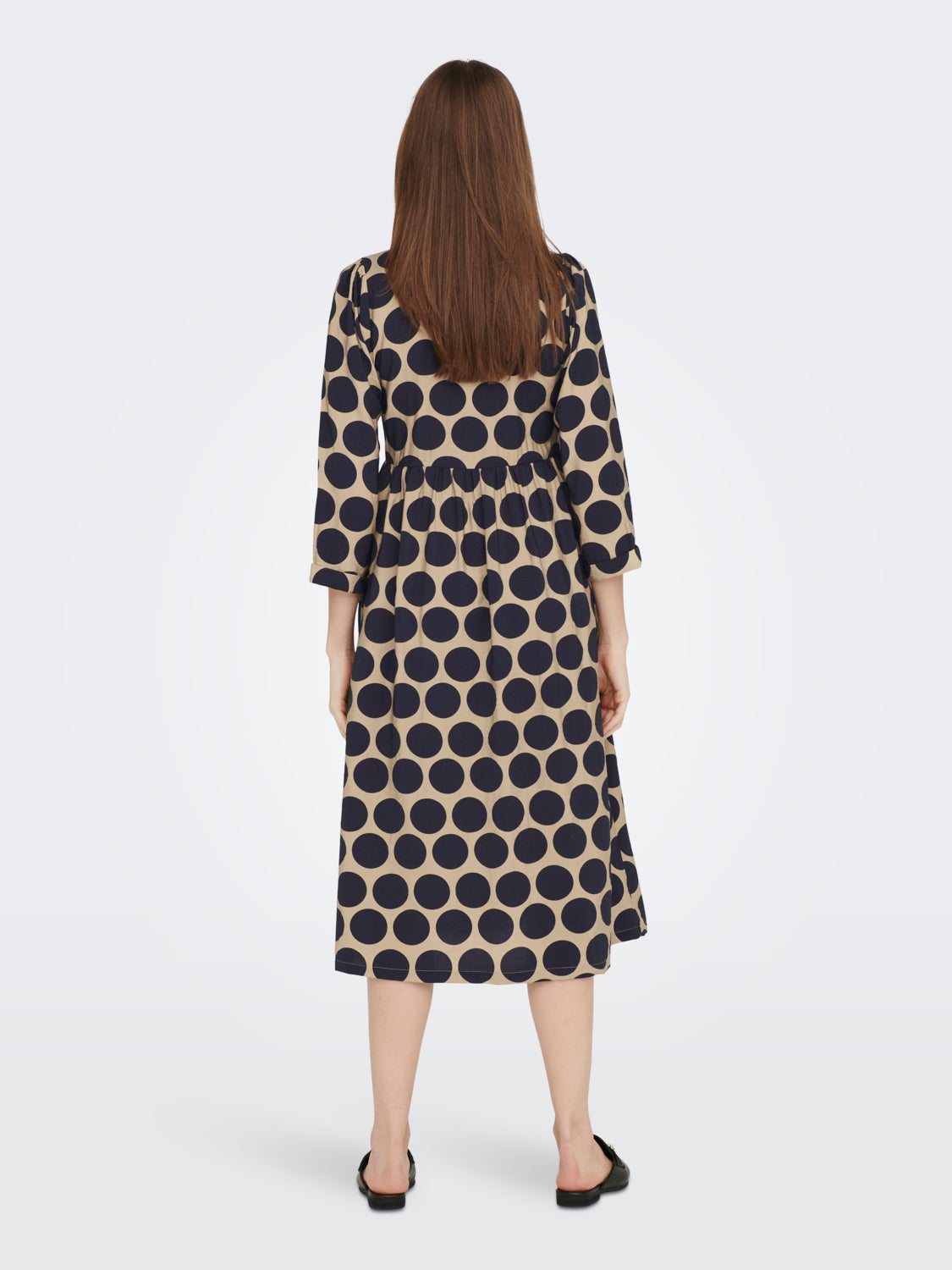 3/4 sleeve Midi dress