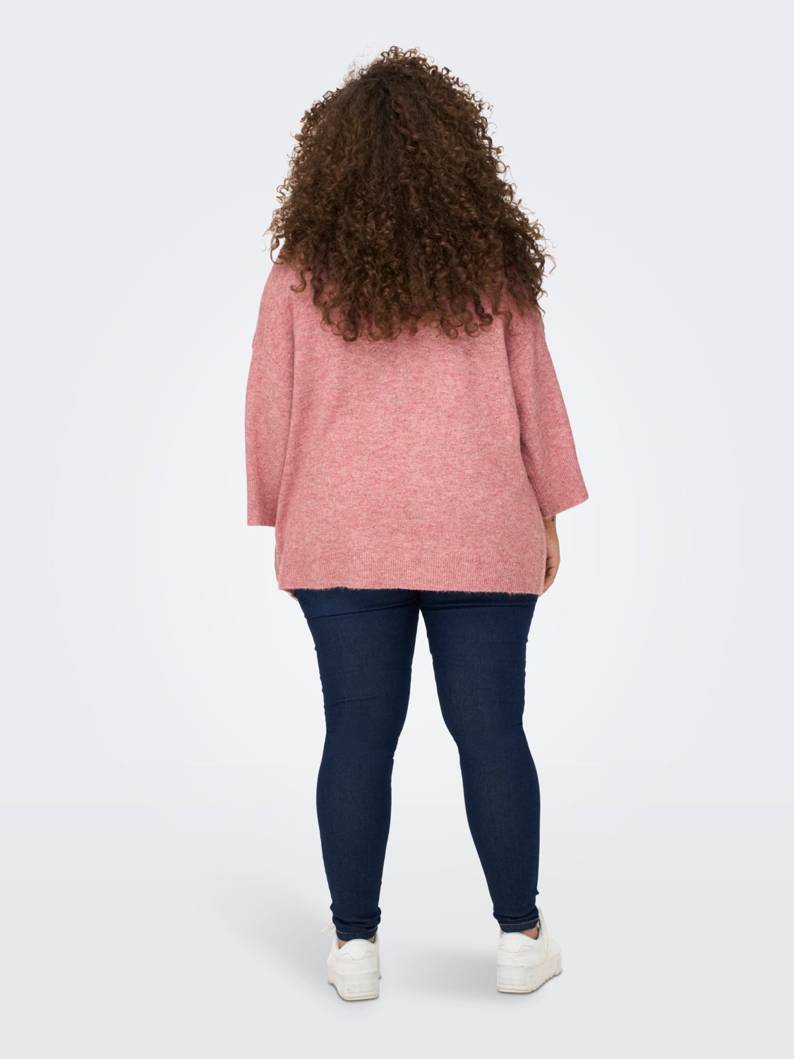 Curvy 3/4 sleeved Knitted Pullover