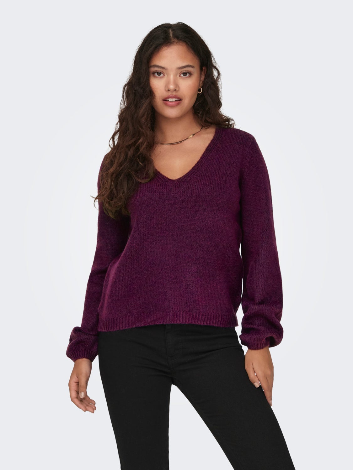 V-neck Knitted Pullover