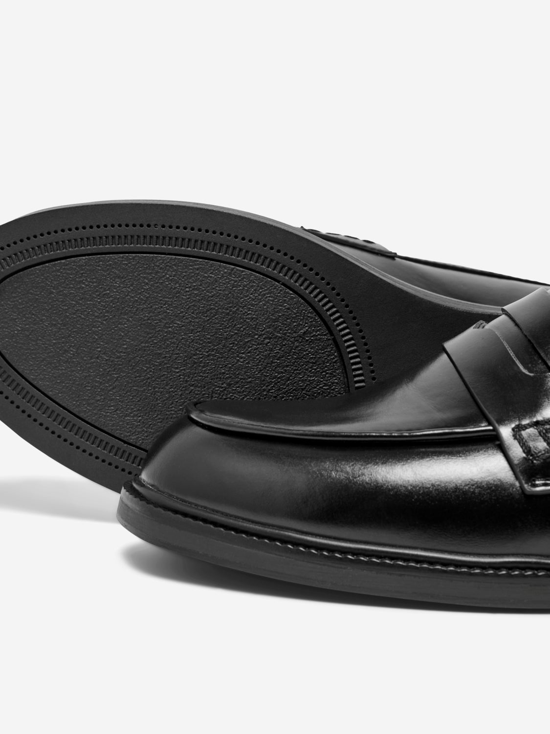 Faux leather loafer