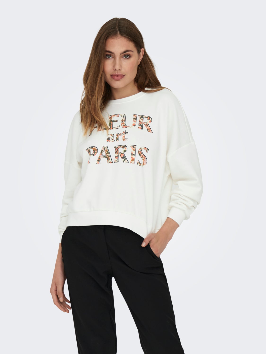O-neck sweatshirt with print