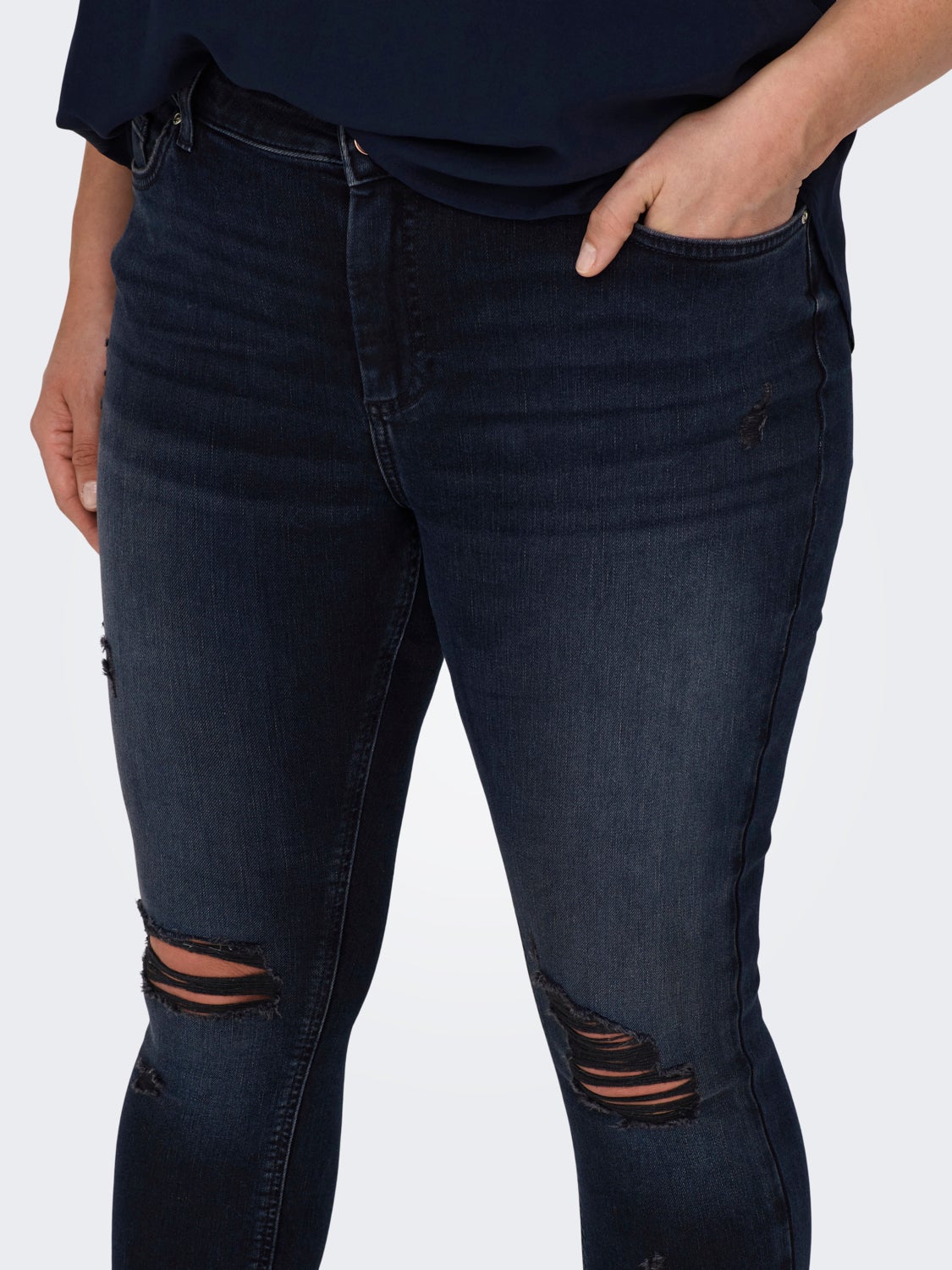 CARWILLY Reg Ankel Destroyed skinny jeans