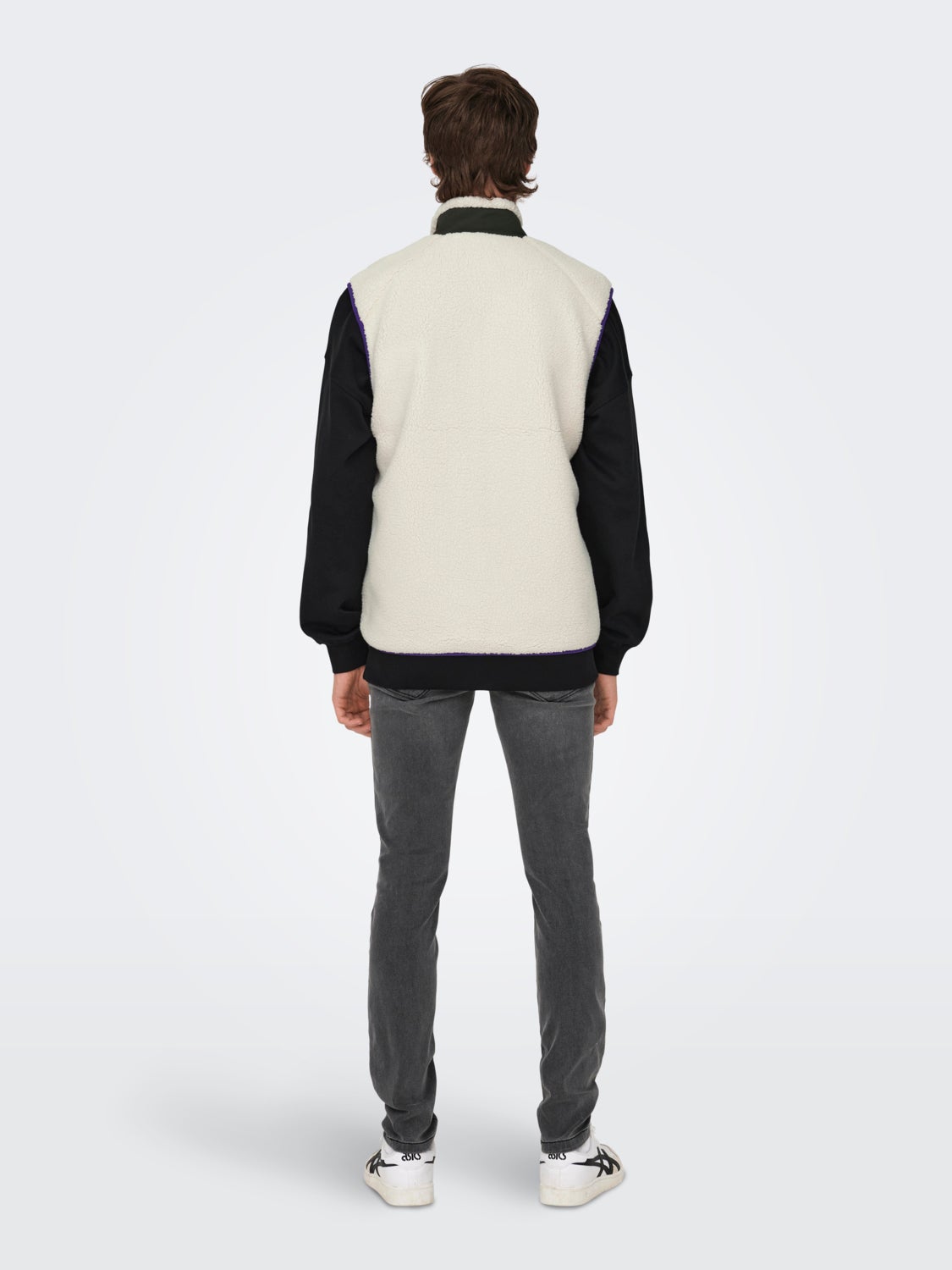 high-neck gilet