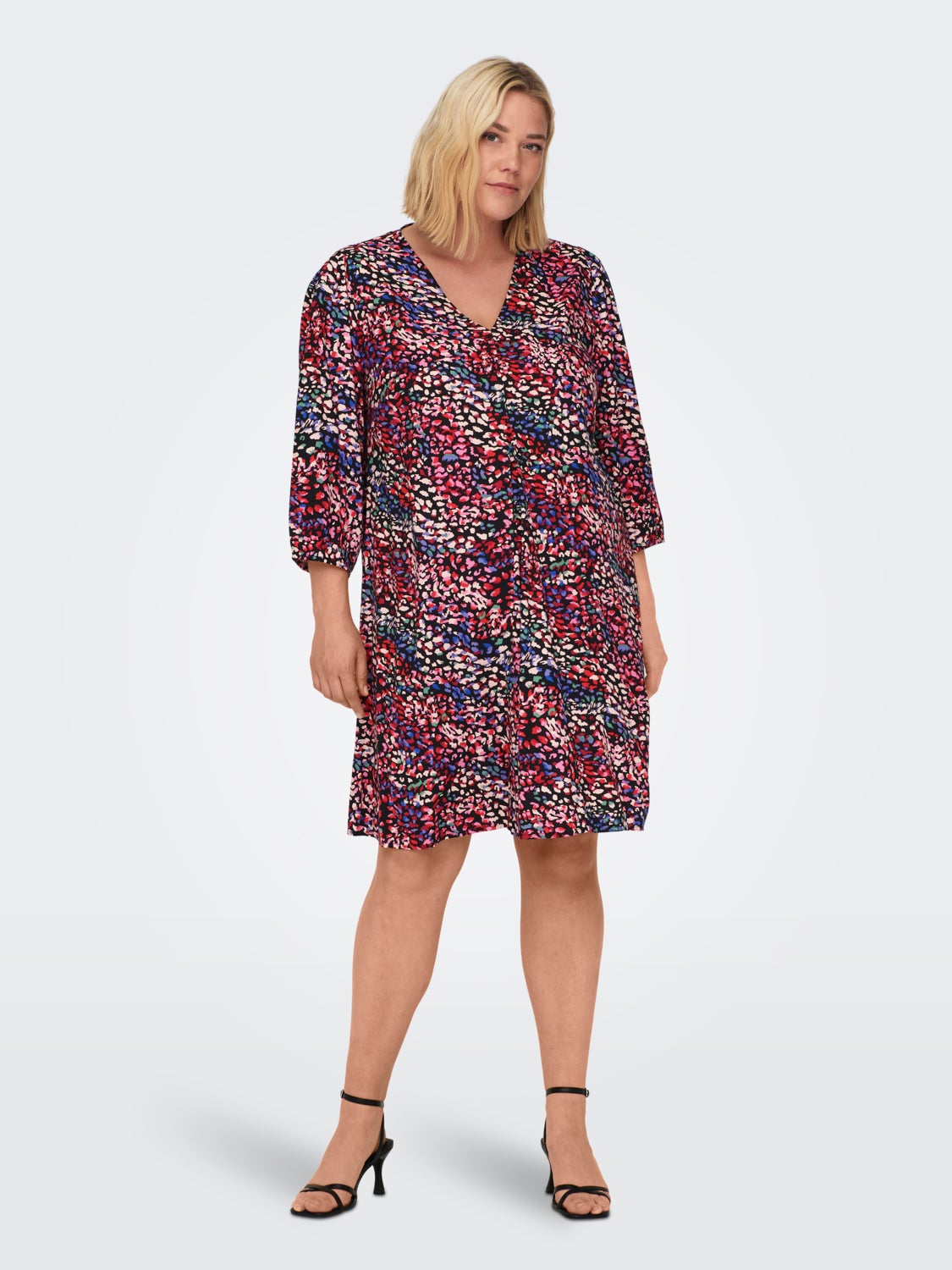 Curvy viscose dress