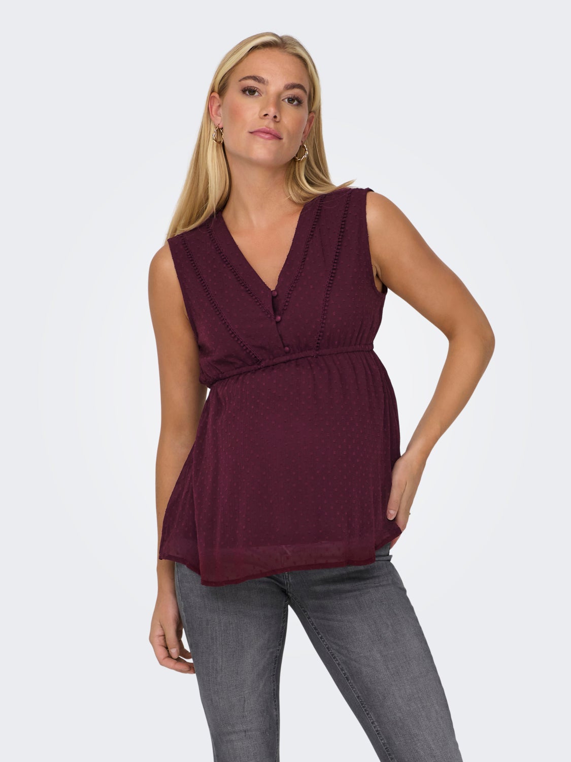 Mama sleeveless Top