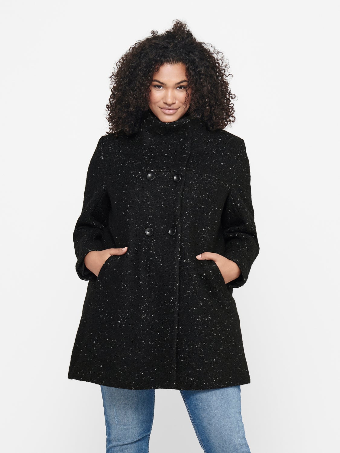 Curvy Wool Coat