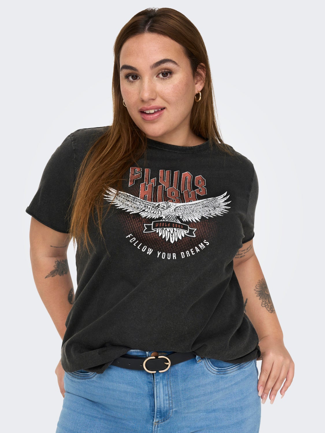 Curvy Printed T-shirt