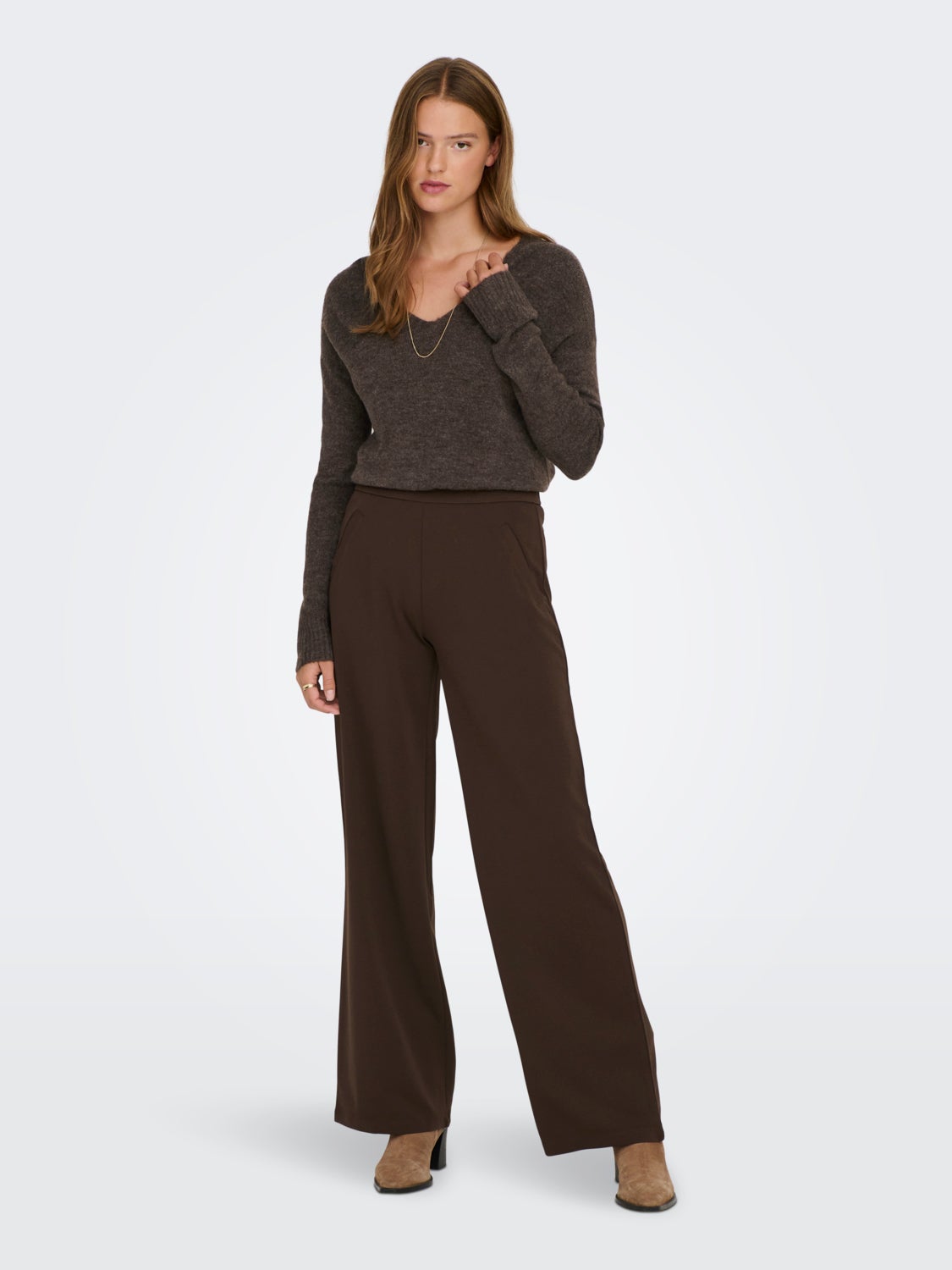 V-neck Knitted Pullover