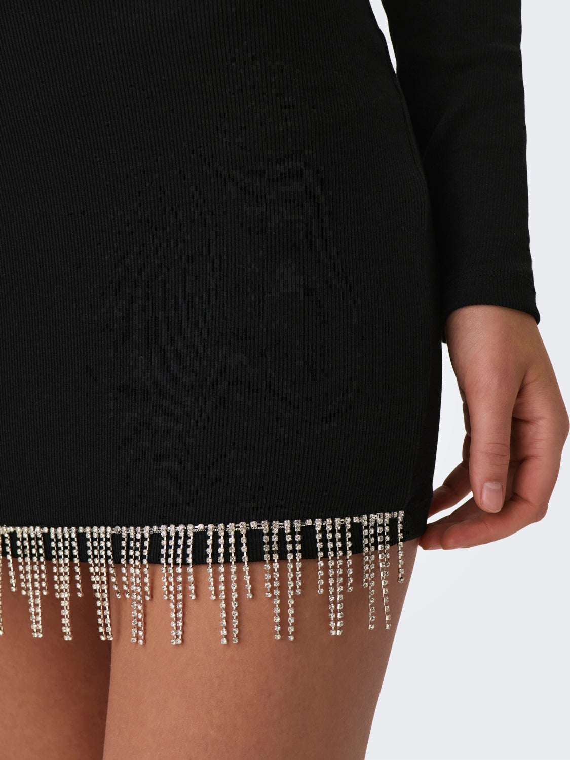 Mini skirt with frills