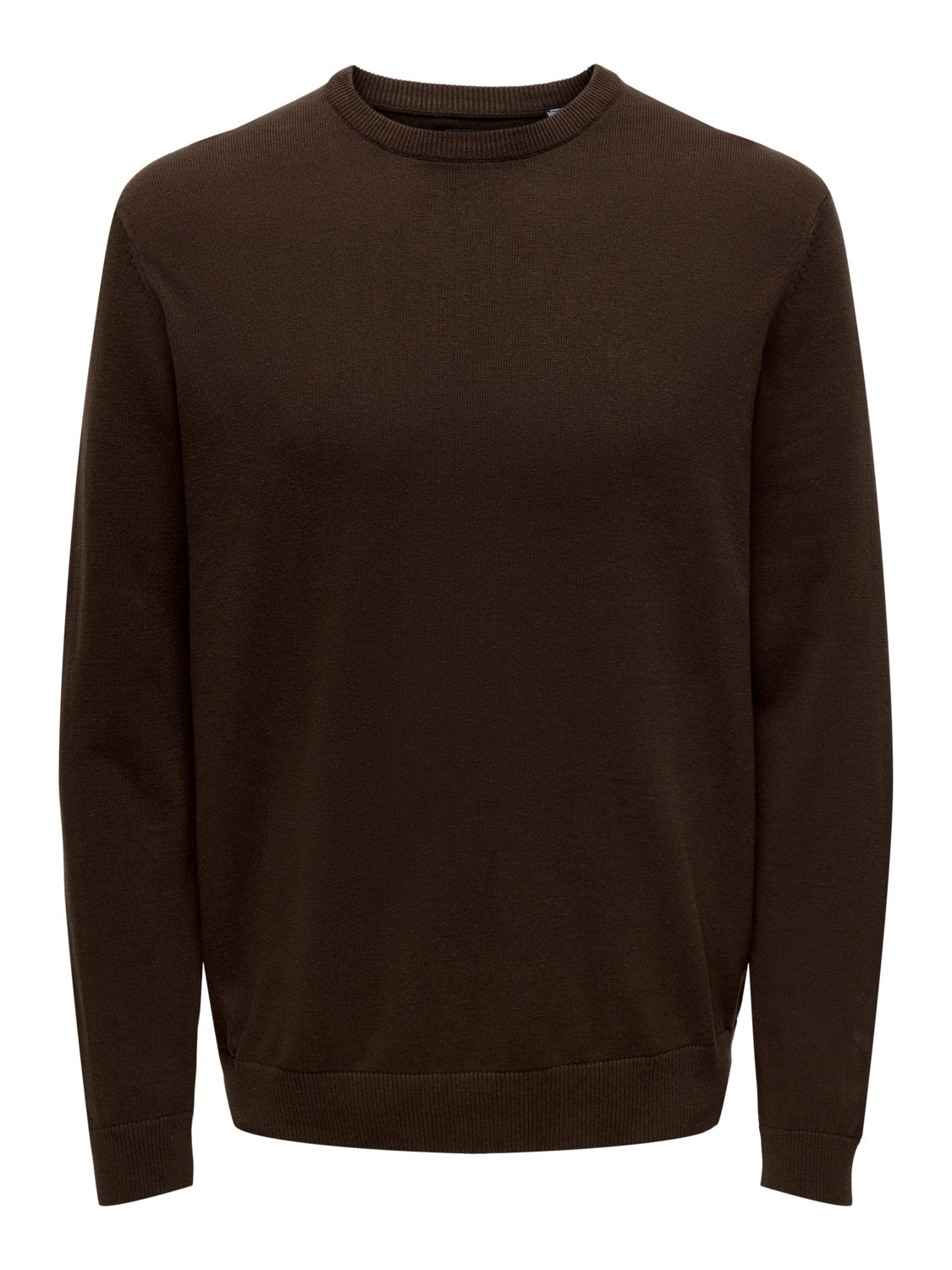 Crew neck knitted pullover