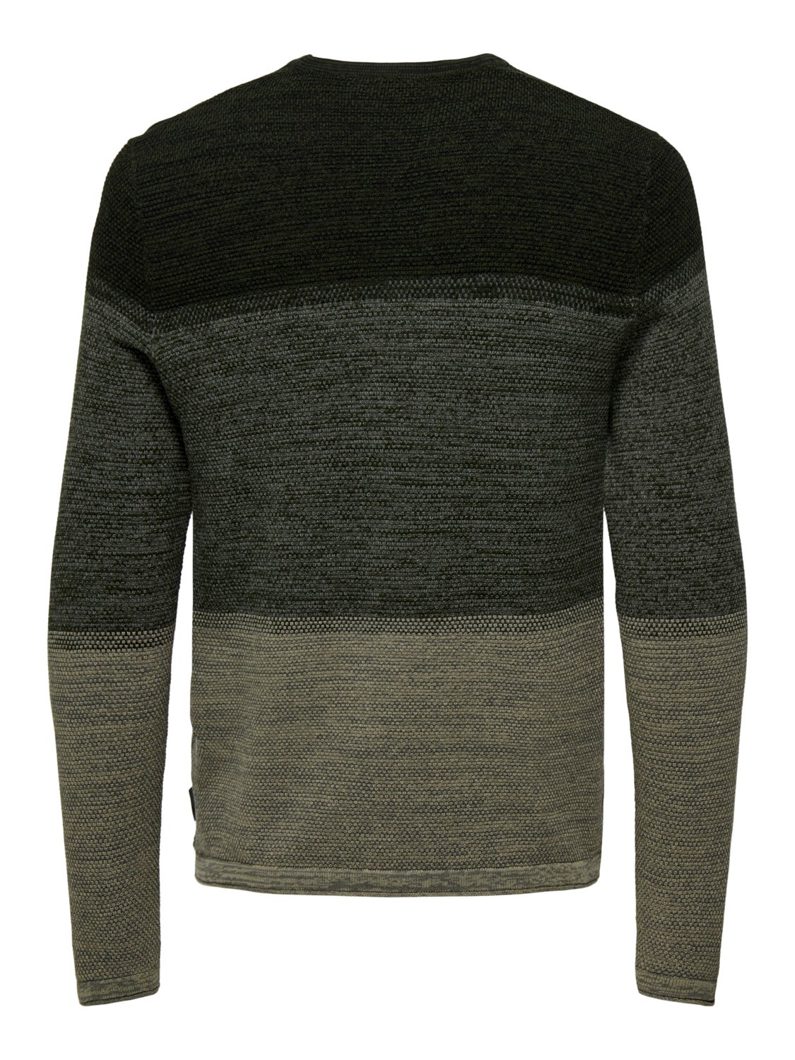 Knitted pullover crew neck