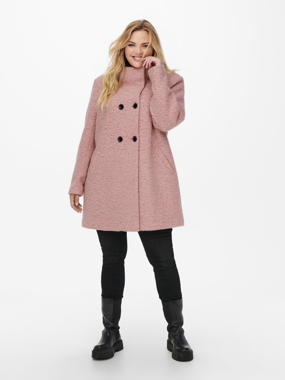 Curvy Wool Coat