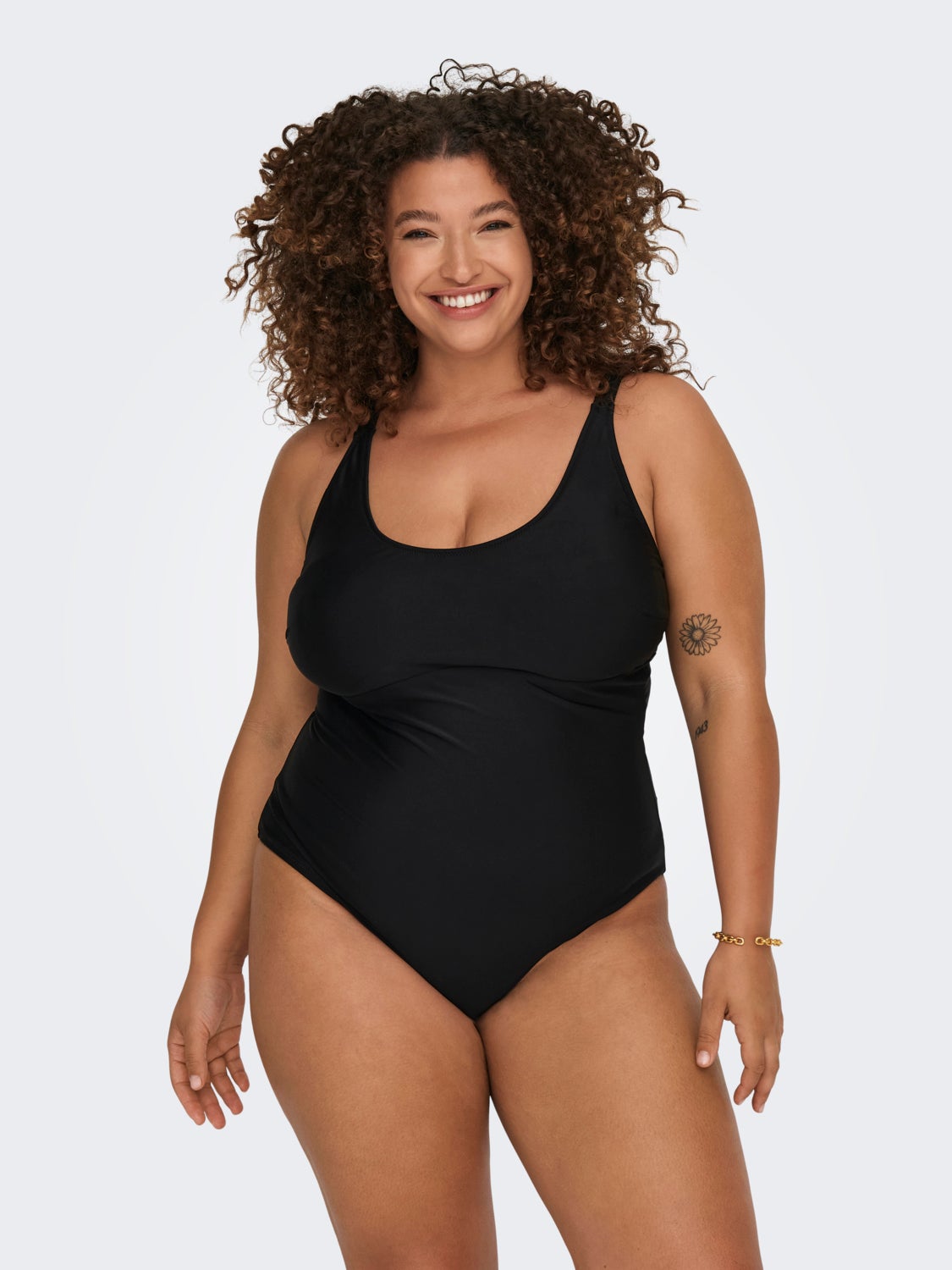 Curvy Swimsuit With Adjustable Straps
