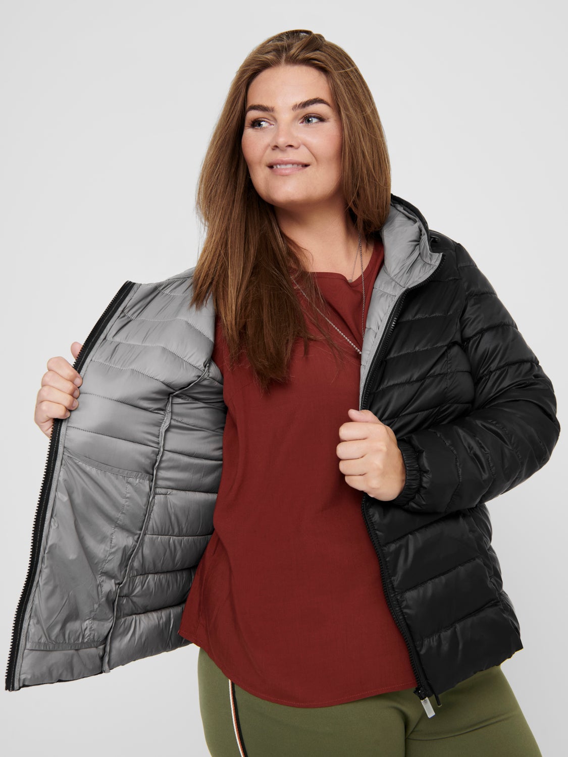 Curvy short Quilted jacket