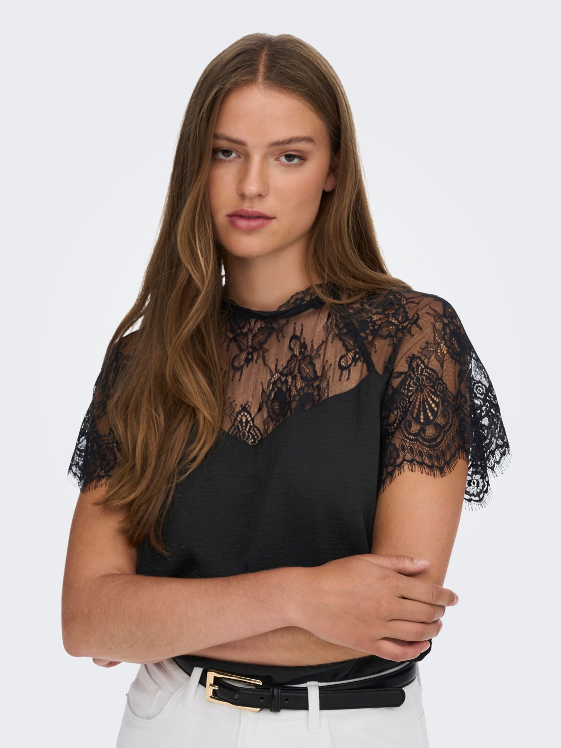 Lace detail Top