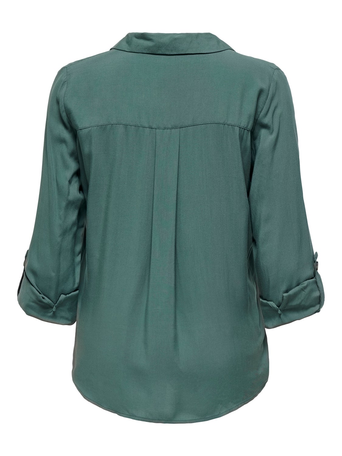 Shirt with rolled rolled up sleeves