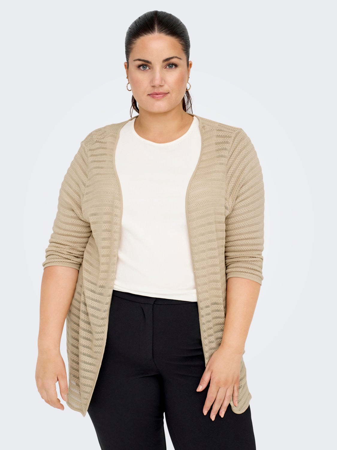 Curvy open cardigan
