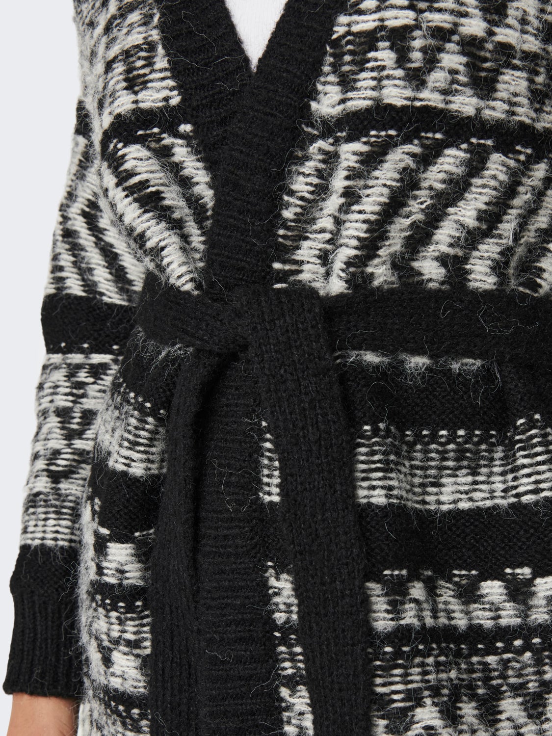 Long belted Knitted Cardigan