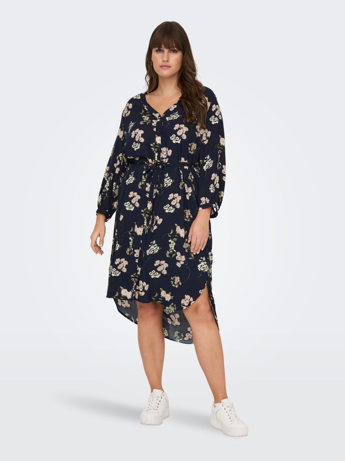 Curvy 3/4 sleeved Dress