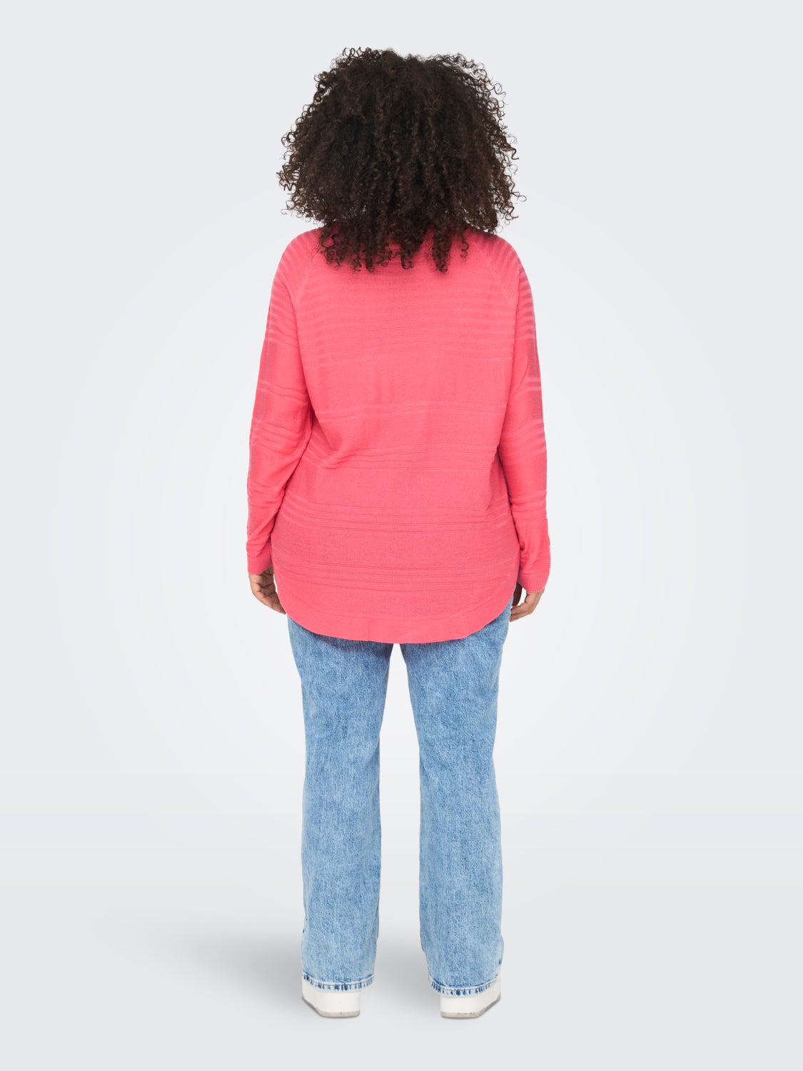 Curvy structured Knitted Pullover