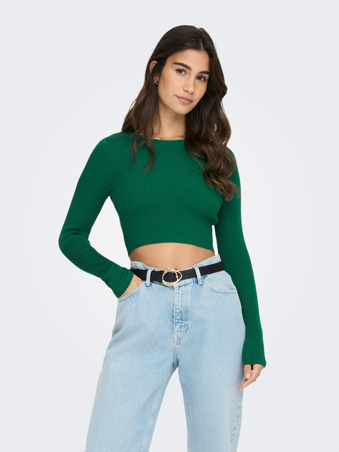 Cropped rib top