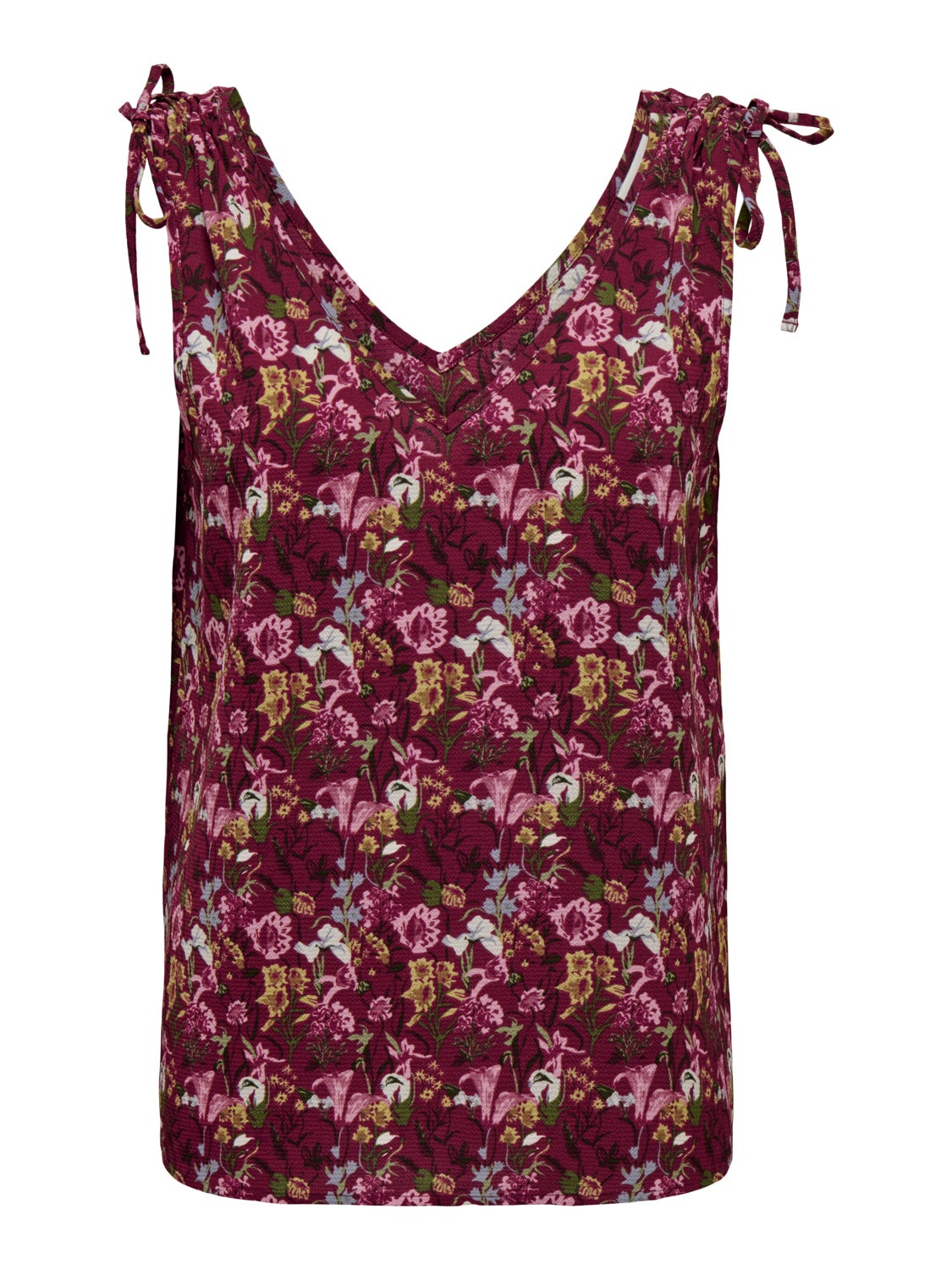 V-Neck Top With Strap Details