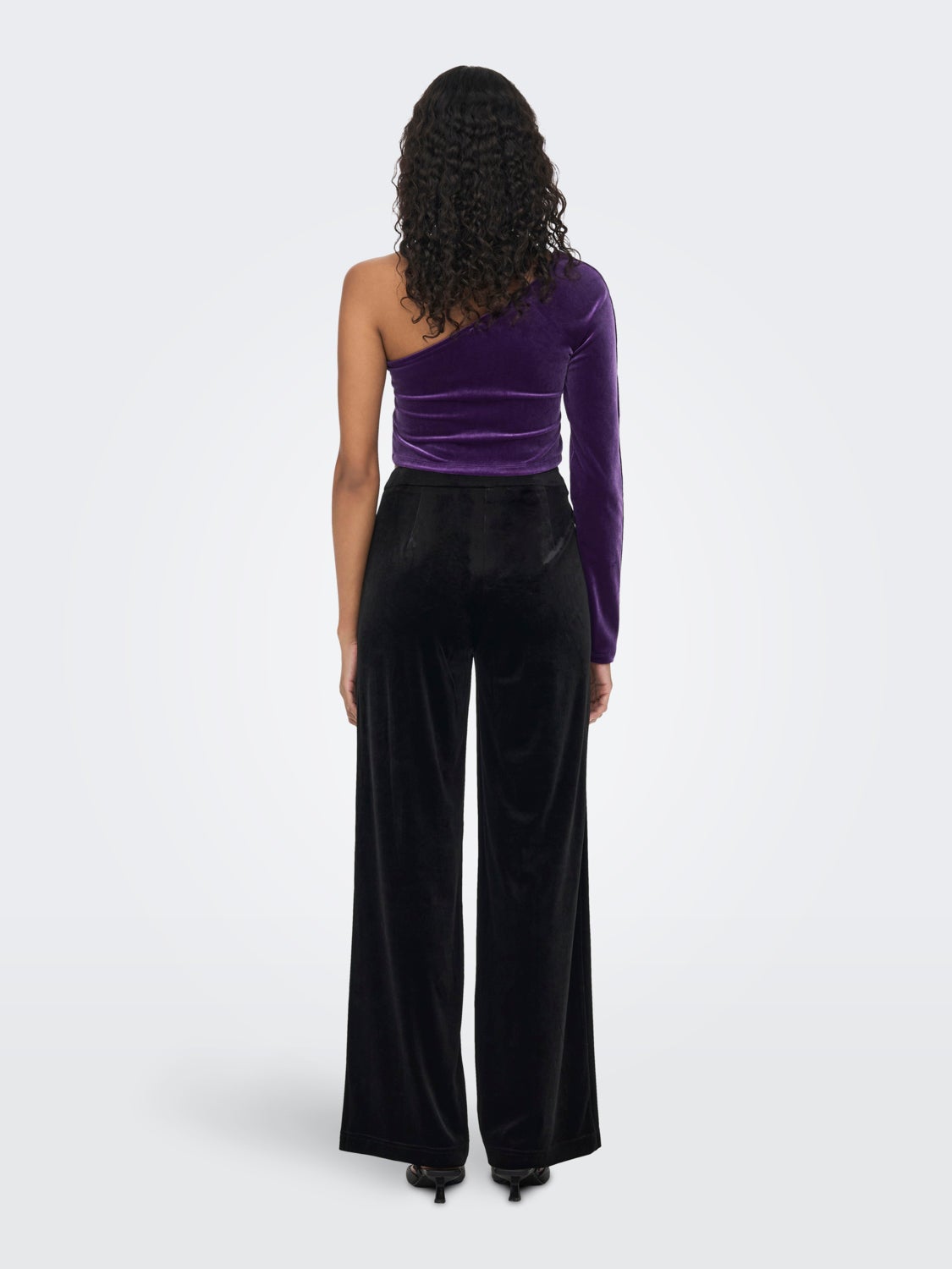High waist Velvet Trousers