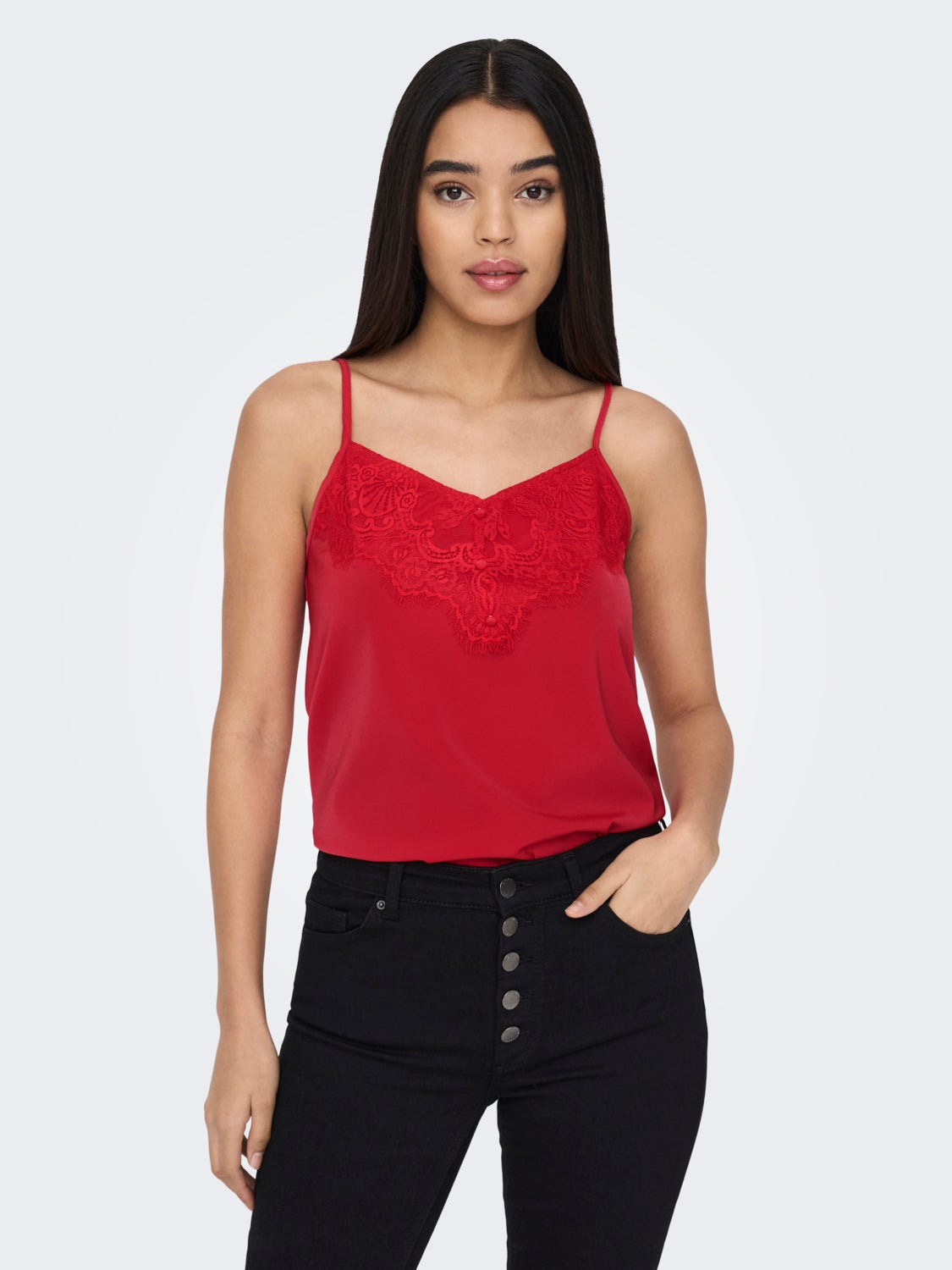 Regular Fit V-Neck Top