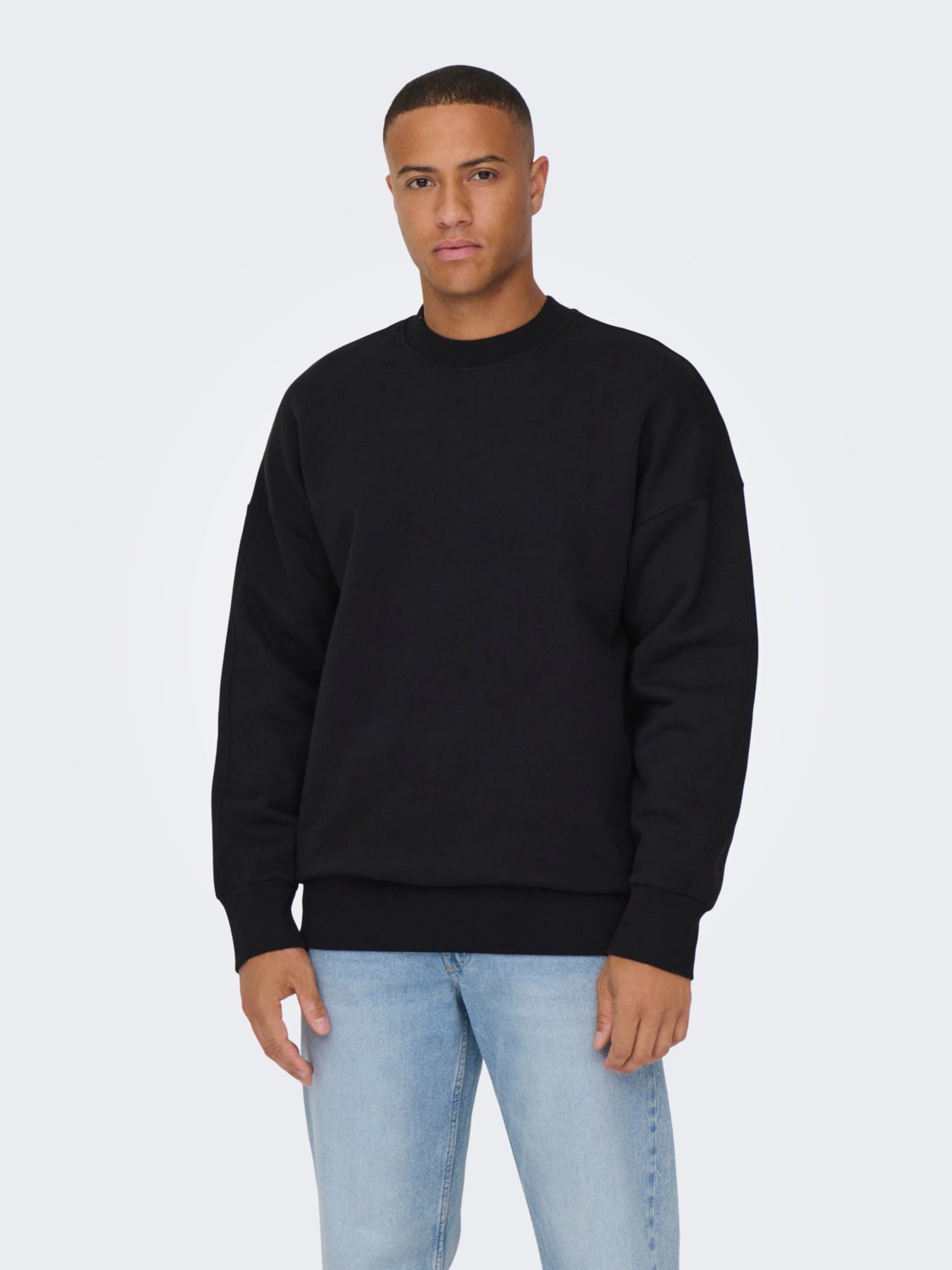 Solid color o-neck sweatshirt