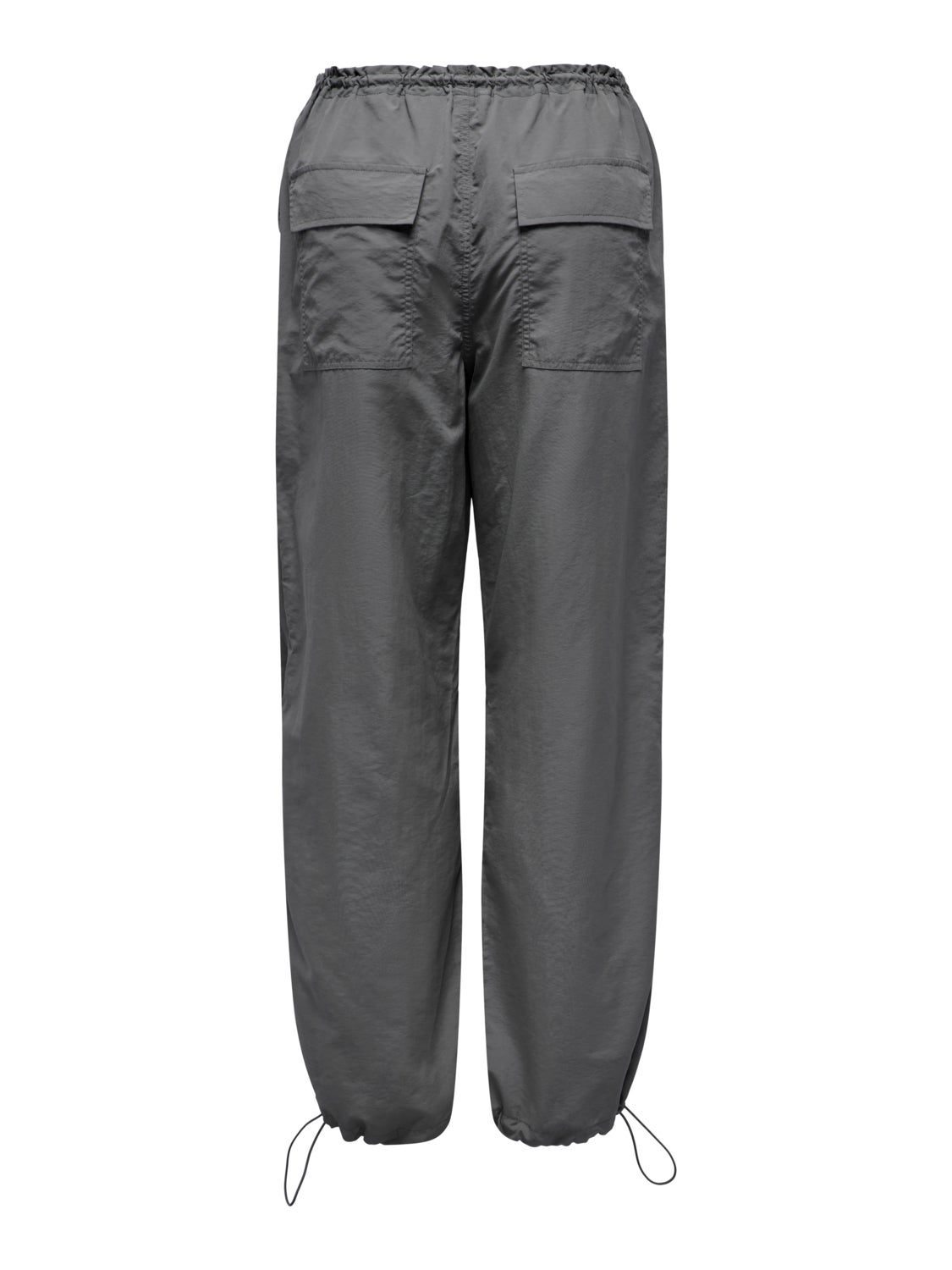 Straight fit pants with elastic waist