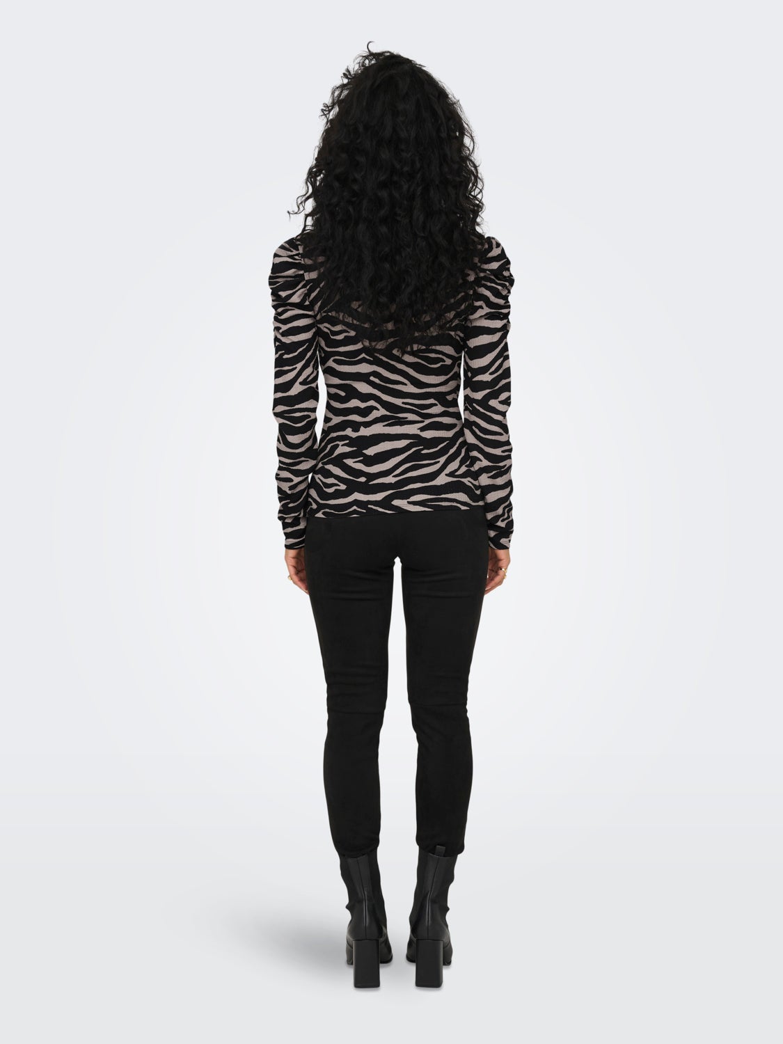 V-neck top with print