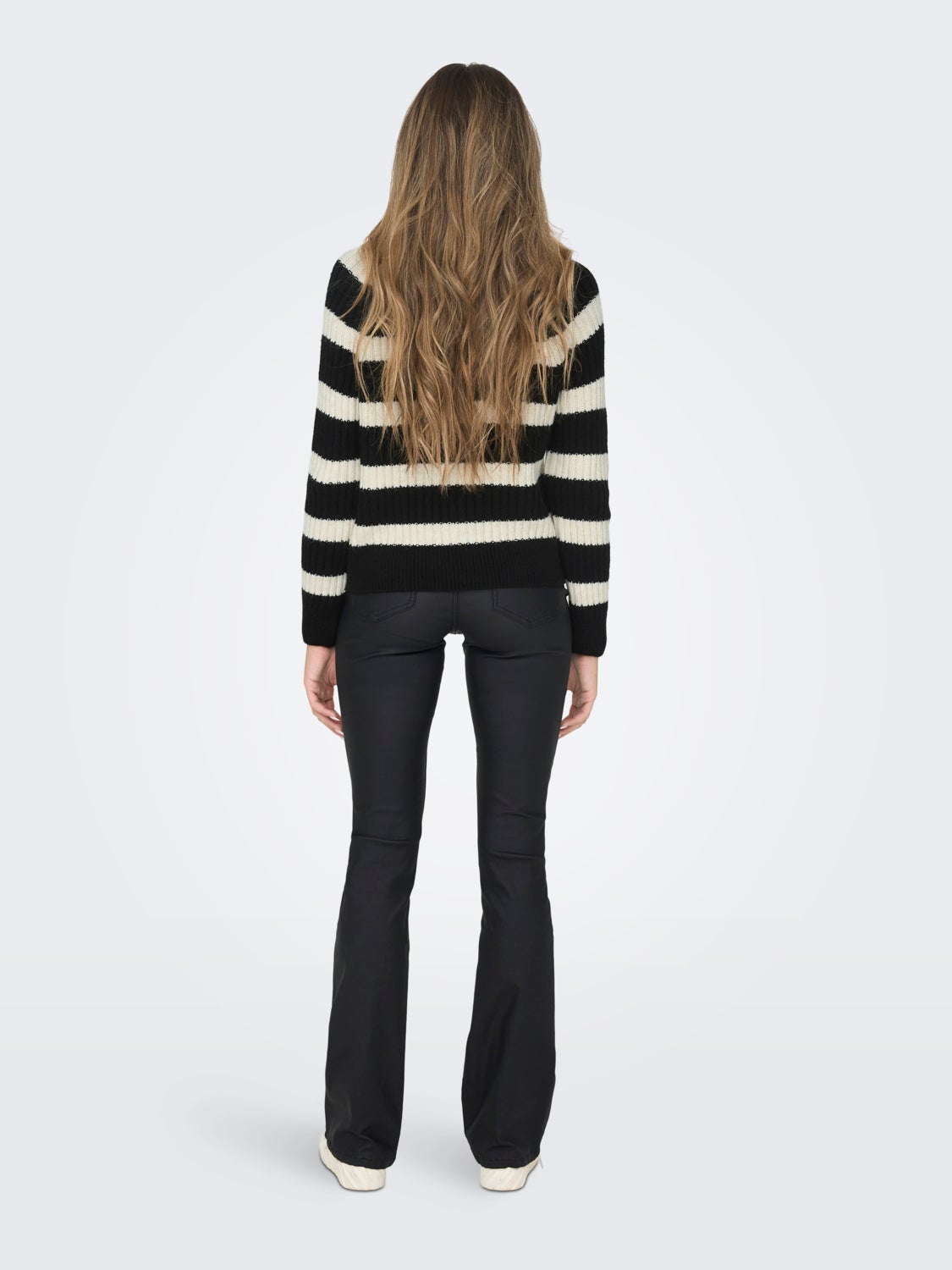 Highneck zip Knitted Pullover