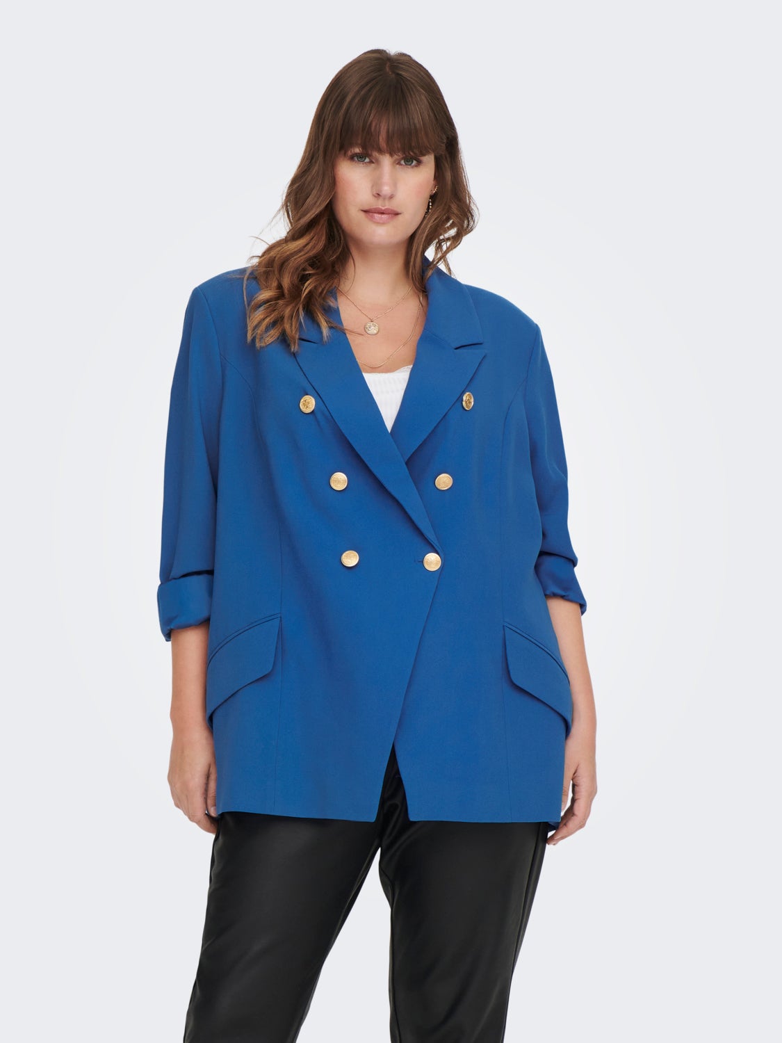 Curvy Button Blazer