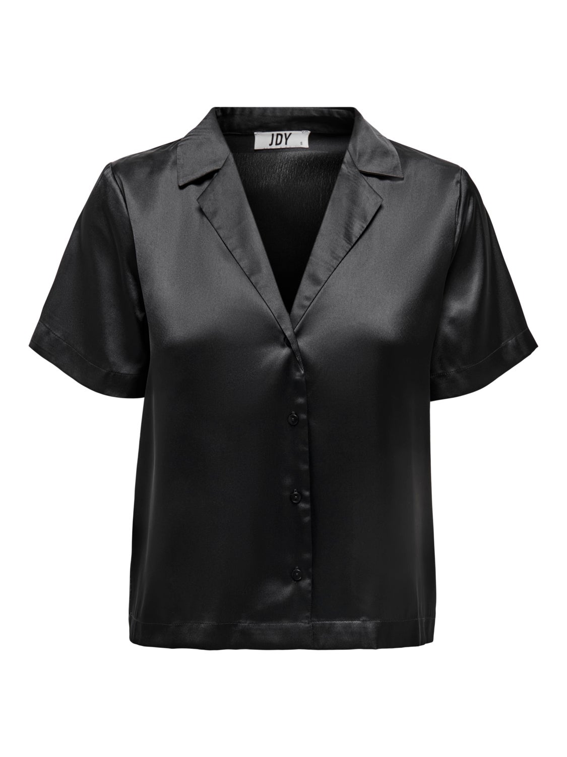 Short sleeve sateen shirt