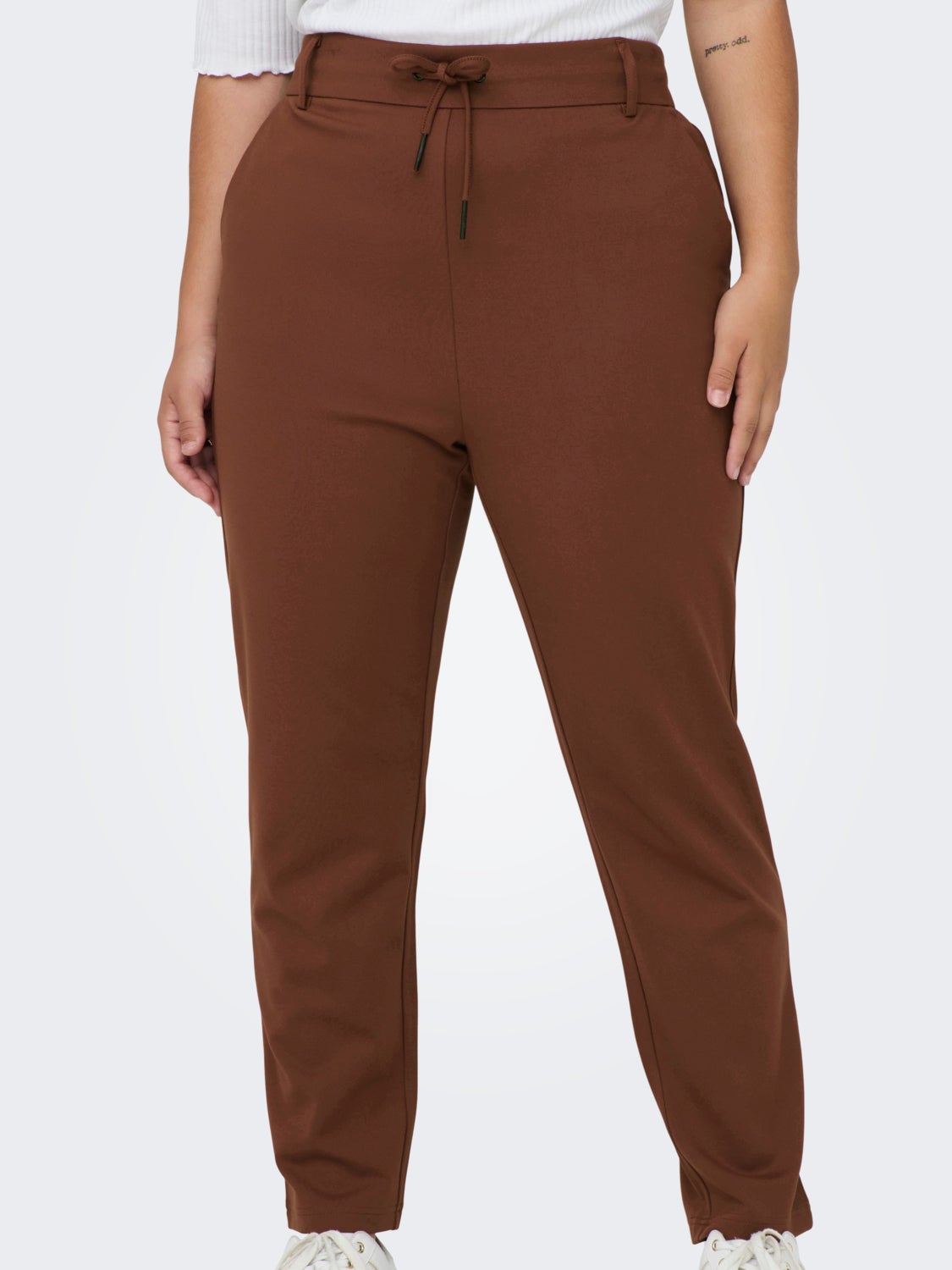 Curvy solid Trousers