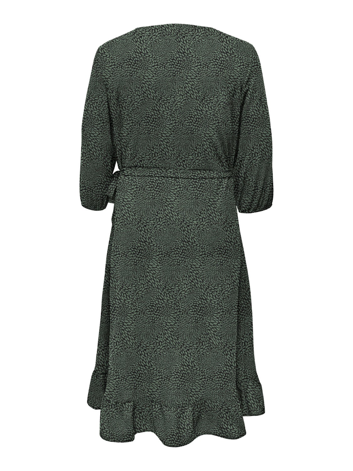 Curvy midi wrap dress