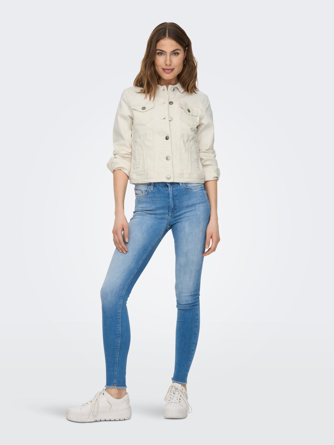 Solid coloured Denim jacket