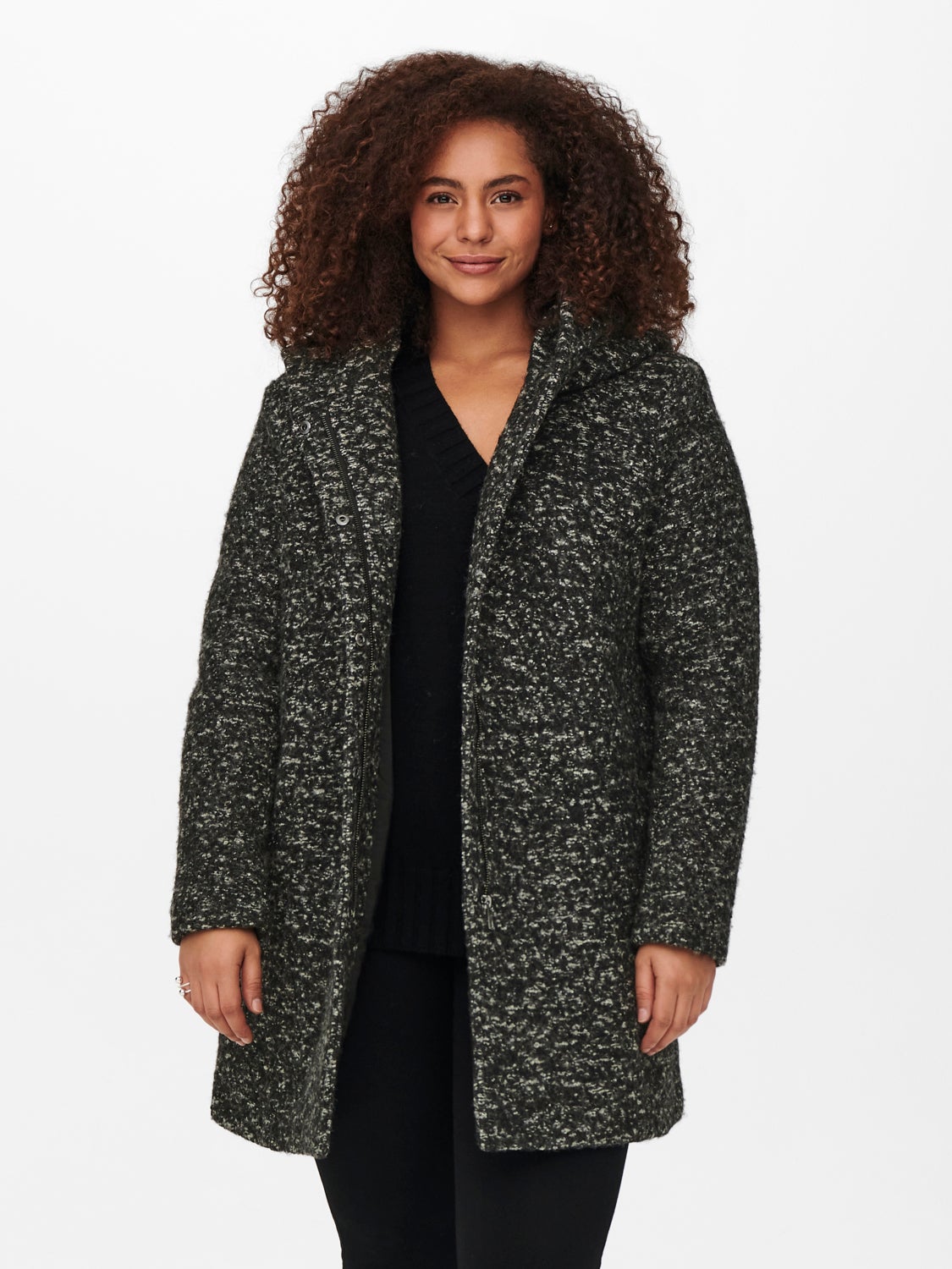 Curvy wool Coat