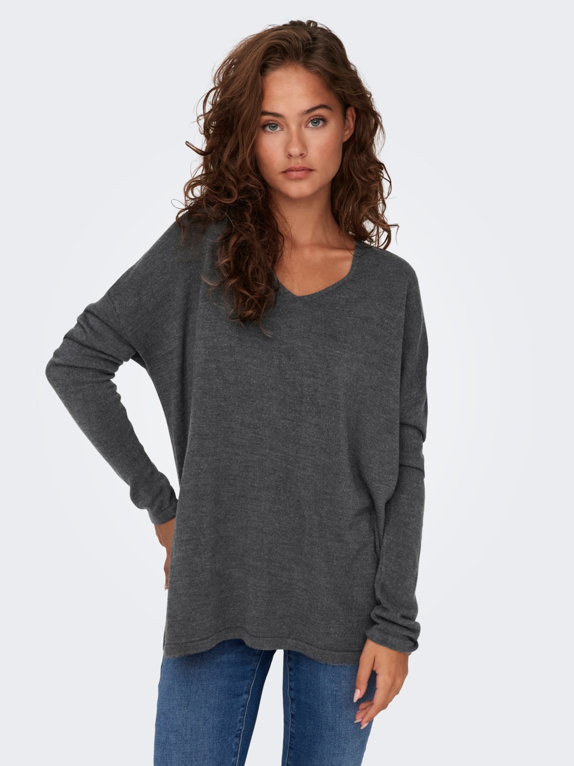 V-neck Knitted Pullover