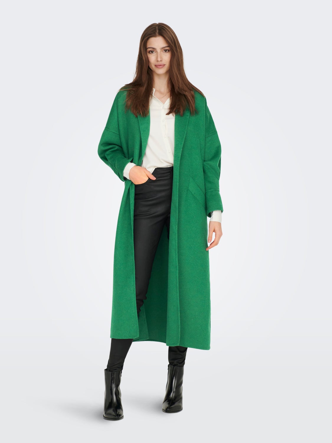 Hand made Long Wool Coat