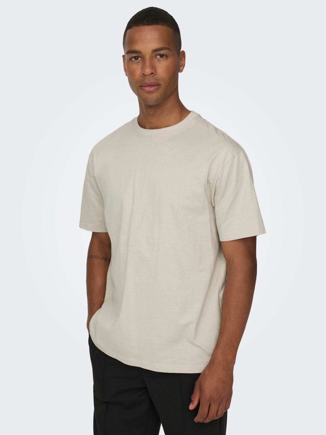 Oversized o-hals t-shirt
