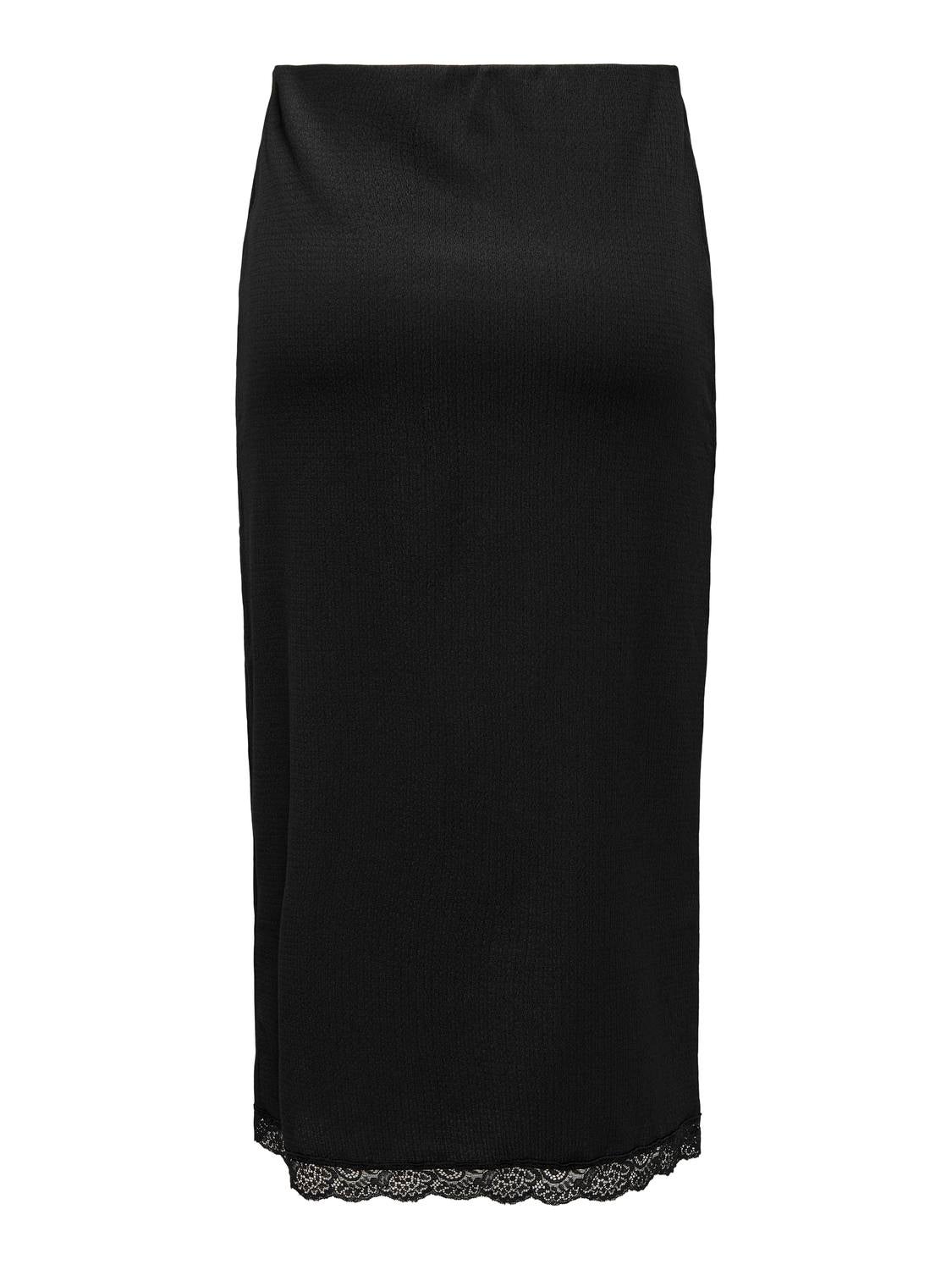 Midi skirt with slits